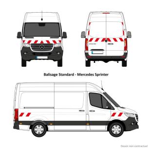 Kit de balisage prédécoupé pour Sprinter